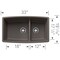 Blanco Performa Medium 1-3/4 Low Divide, Volcano Gray 443125 - alternate 3