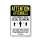 Signmission Public Safety, Attendees Practice Social Distancing, 18in X 12in Aluminum, OS-NS-A-1218-25398 OS-NS-A-1218-25398 - alternate 1