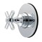 Kingston Brass Single-Handle Six-Way Diverter Valve with Round Trim Kit, Polished Chrome KS4031EX - alternate 1