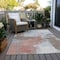 Homeroots 3' X 5' Taupe Copper And Ivory Abstract Washable Indoor Outdoor Area Rug 618496 - alternate 2