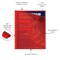 C-Line Products 8-1/2" x 11" Red Vinyl Report Covers with Binding Bars, 50/BX 32554 - alternate 3
