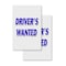 Signmission Drivers Wanted, Vinyl Decals Only 24 Inch x 36 Inch, Vinyl Decal, 2PK DSB-2436-2PACK-Drivers Wanted - alternate 1
