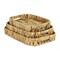 Homeroots Set of Three Natural Water Hyacinth Rectangular Basket Trays 571502 - alternate 1
