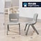 Flash Furniture Plastic Stacking School Chairs with 10.5 in Seat Height in Soft Gray, 10PK 10-YU-YCX-003-SFTGY-GG - alternate 3