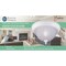 Boston Harbor Ceiling Light Fixture, 0.5 A, 120 V, 60 W, 1-Lamp, A19 or CFL Lamp, Metal Fixture F52WH01-8031-3L - alternate 2