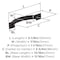 Amerock Sheffield 3-3/4 inch (96mm) Center-to-Center Oil-Rubbed Bronze Cabinet Pull, 25PK 25VMP37041ORB - alternate 3