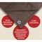 Mytee Products 16ft x 20ft Canvas Tarp - Dark Brown CT16-20-DB - alternate 3