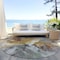 Homeroots 8' Gold And Gray Round Abstract Washable Indoor Outdoor Area Rug 615610 - alternate 2