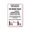 Signmission Public Safety, 18" Height, Rigid Plastic, 24" x 18", Store Capacity Now Reduced No More Than 2 OS-NS-P-1824-25437 - alternate 1