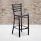 Flash Furniture Black Ladder Stool-Wal Seat, PK2 2-XU-DG697BLAD-BAR-WALW-GG - alternate 4