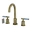 Kingston Brass Widespread Bathroom Faucet with Brass Pop-Up, Antique Brass FSC892KPSAB - alternate 1