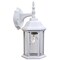 Homeroots White Clear Glass Swing Arm Wall Light 398584 - alternate 2