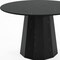 Homeroots 46" Black Solid Wood Pedestal Base Round Top Dining Table 721059 - alternate 3