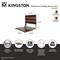 Kingston Brass 3-Slat Shower Seat, Dark Wood/Polished Chrome KBSS16151 - alternate 2