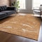 Homeroots 3' X 5' Copper Brown And Ivory Abstract Washable Indoor Outdoor Area Rug 601086 - alternate 2