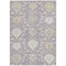 Homeroots 5' X 8' Lavender Gold And Green Damask Washable Indoor Outdoor Area Rug 599431 - alternate 2