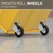 Us Weight 4-Step Yellow Rolling Safety Step Stool with Handrails & Wheels SS400 - alternate 2