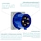 Walther-Werke Pin and Sleeve Inlet, 30A, 3Ã¸Y 120/208 or 230, 3 Phase, 3 Pole, NEMA Not Rated 635509 - alternate 3