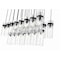 Z-Lite Fontaine 23 Light Linear Chandelier, Matte Black, 54.5 In W 7002P5-23L-MB - alternate 2