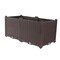 Homeroots 32" X 16" Dark Brown Heavy Duty Plastic Rectangular Self Watering Planter Box 569543 - alternate 2
