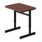 Correll HPL Student Desk, 20 in D X 27 in W X Particleboard, Cherry W/ Black Band CSA2027-21 - alternate 1