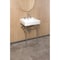Kingston Brass 20" Porcelain Console Sink Set with Faucet and Plumbing Trim Kit in White/Polished Chrome CKVPB2018W81 - alternate 2
