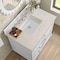 James Martin Vanities Lorelai 36" Single Vanity, Bright White, w/ 3 CM Siberian Silestone Top 424-V36-BW-3SFR - alternate 2