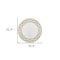 Homeroots 35" Gold Round Framed Accent Mirror 485071 - alternate 3