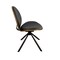Homeroots Black Upholstered Faux Leather And Metal Dining Side Chair 632548 - alternate 3