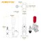 Powertec 50" Circular Saw Guide w/ Straight Edge, Quick Release Vertical Toggle Clamps & Mounting Plate 72053 - alternate 4