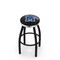 Holland Bar Stool Co 36" Blk Wrinkle Memphis Swivel Bar Stool, Chrome Ring L8B2C36Memphs - alternate 1