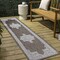 Jonathan Y Arden Vintage Casual Medallion Light Brown/Cream 2 ft. x 8 ft. Indoor/Outdoor Runner Rug SMB300D-28 - alternate 1