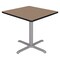 Regency Square Cain Small X-Base Breakroom Table, 30 in W, 30 in L, Noble Oak TB3030NOGY - alternate 1