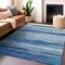 Homeroots 5' X 8' Blue Abstract Washable Indoor Outdoor Area Rug 608638 - alternate 2