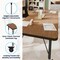 Flash Furniture Commercial Adjustable Height Rectangular Activity Table - Locking Casters-Oak XU-A2460-REC-OAK-T-P-CAS-GG - alternate 3