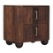 Homeroots 21" Brown Solid Wood Distressed Two Drawer Nightstand 712843 - alternate 3