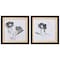 Homeroots Set Of Two Dark Ophelia Black Framed Print Wall Art, 2PK 484198 - alternate 1