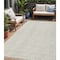 Homeroots 5' X 8' Ivory And Beige Geometric Washable Indoor Outdoor Area Rug 595008 - alternate 1