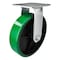 Hyw Products Heavy Duty Caster 8in Green Polyurethane on Cast Iron Wheel, Rigid 40-80R-A1-PC(G) - alternate 1
