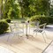 Flash Furniture Square Table Set, Aluminum, Plastic, Stainless Steel, Grey TLH-ALUM-32SQ-017BCHR4-GG - alternate 4