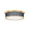 Hudson Valley Lighting Ashdown Integrated LED Flush Mount in Aged Brass/ Bronze by Mark D. Sikes MDS1901-AGB/DBL - alternate 1
