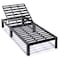 Leisuremod Chelsea Modern Outdoor Chaise Lounge Chair With Red Cushions CLBL-77R - alternate 3