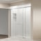 Fab Glass And Mirror Bypass Sliding Glass Shower Door Sorrento Lux Series - Chrome Finish Semi-Frameless Adjustable SHSOL48X70CH - alternate 2