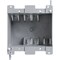 Unbranded 2-Gang PVC Molded Old Work Wall Electrical Box 25 Cu.'' BCJ-008 - alternate 2