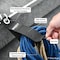 Grizzly Supply Storage Strap, 7, 10, 13 in L, 1, 1.5, 2 in W, Hook and Loop Closure, Grommet, Reusable, Black, 6PK GS-HLSS7x10x13-0 - alternate 7