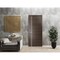 Sartodoors Slab Barn Door Panel, Planum 0310 Chocolate Ash and Aluminum Strips, Sturdy Finished Doors, Pocket PLANUM0310S-CA-2496 - alternate 2