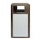 Flash Furniture Brooks 31.4G Steel Trash Can w/Locking Access Door and Removable Inner Fiberglass Bin, Brown/Silver UB-OTB-67W-BRN-SLV-GG - alternate 3
