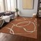 Homeroots 8' X 10' Copper And Ivory Abstract Washable Indoor Outdoor Area Rug 597508 - alternate 3