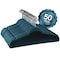 Elama Home 50 Piece Flocked Velvet Clothes Hangers with Stainless Steel Swivel Hooks in Blue HANGER50PIECEBLUE - alternate 1
