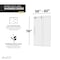 Anzzi 60in x 76in Frameless Shower Door with Sliding in Brushed Nickel with Tsunami Tempered Clear Glass SD-FRLS06102BN - alternate 2